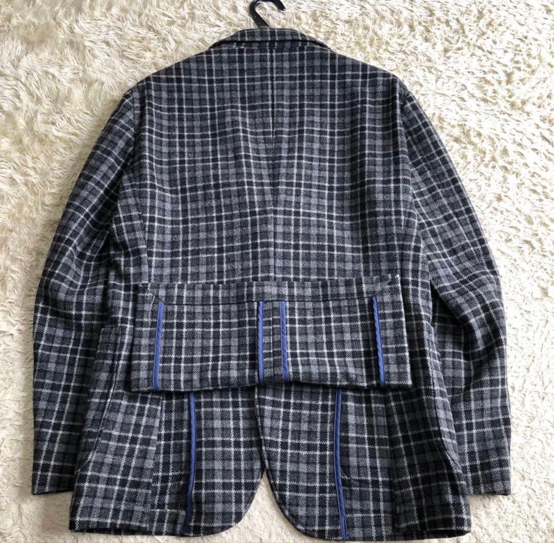 ヤ*ミ様 リングヂャケット elento テーラードジャケット ウール チェック