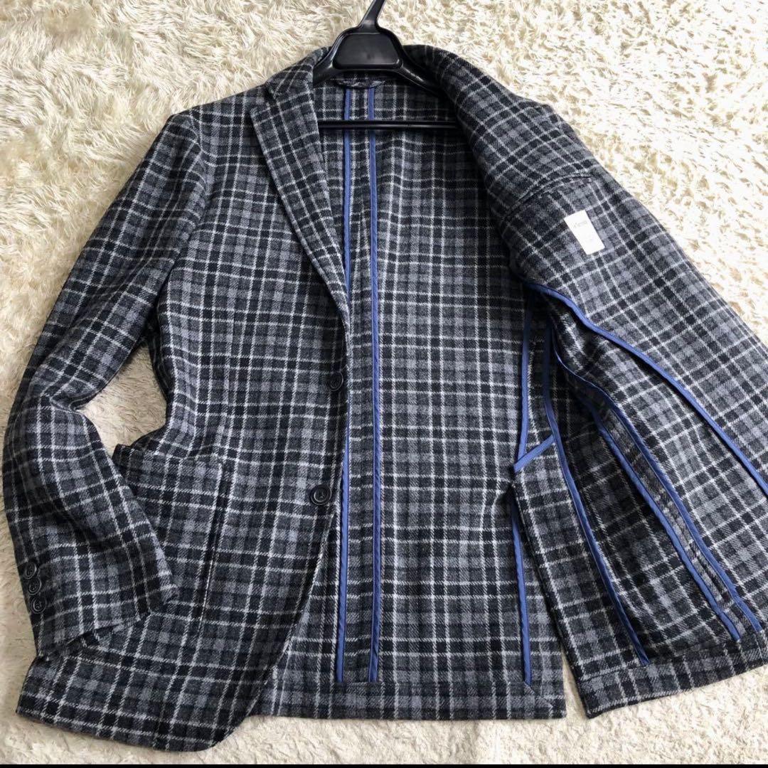 ヤ*ミ様 リングヂャケット elento テーラードジャケット ウール チェック