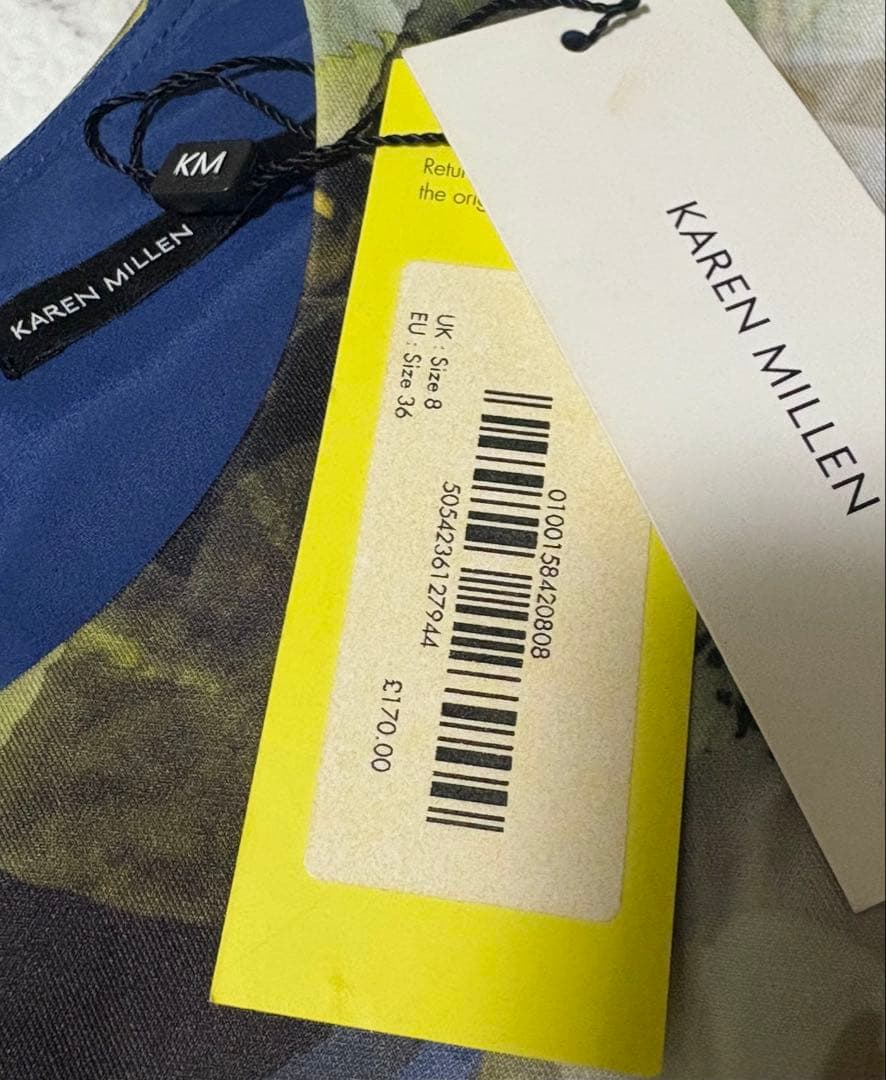 【新品】KAREN MILLEN フラワー マーメイドワンピース