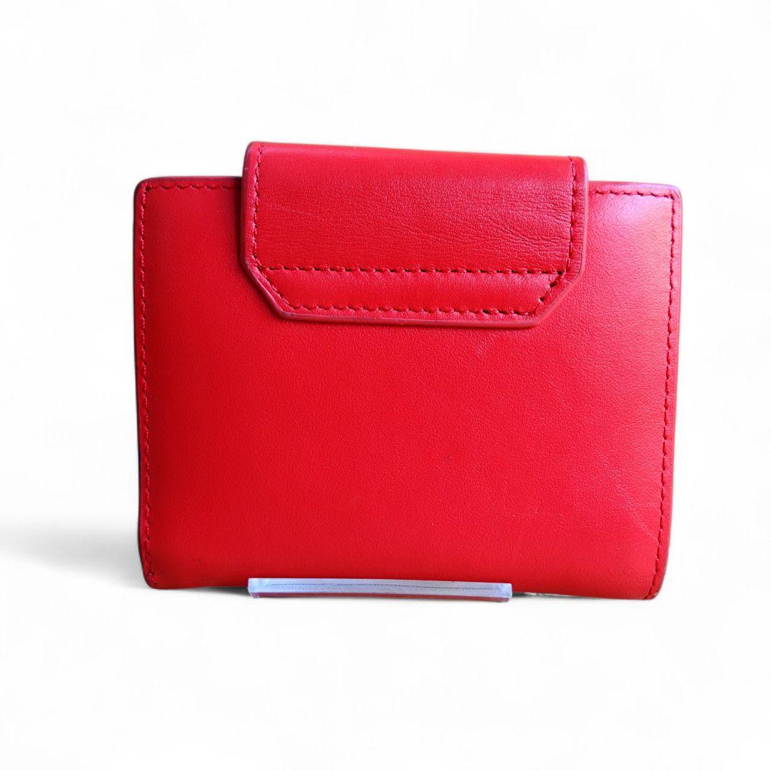 【極美品】ディーゼル 二つ折り財布 デカロゴ レッド ワンダーカミール