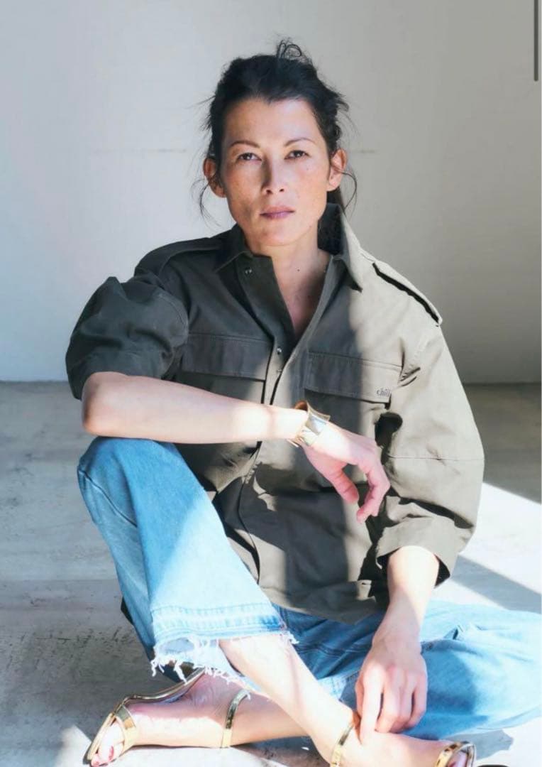 新品未使用 LOVE GIVES LOVE ecru ミリタリーブルゾン